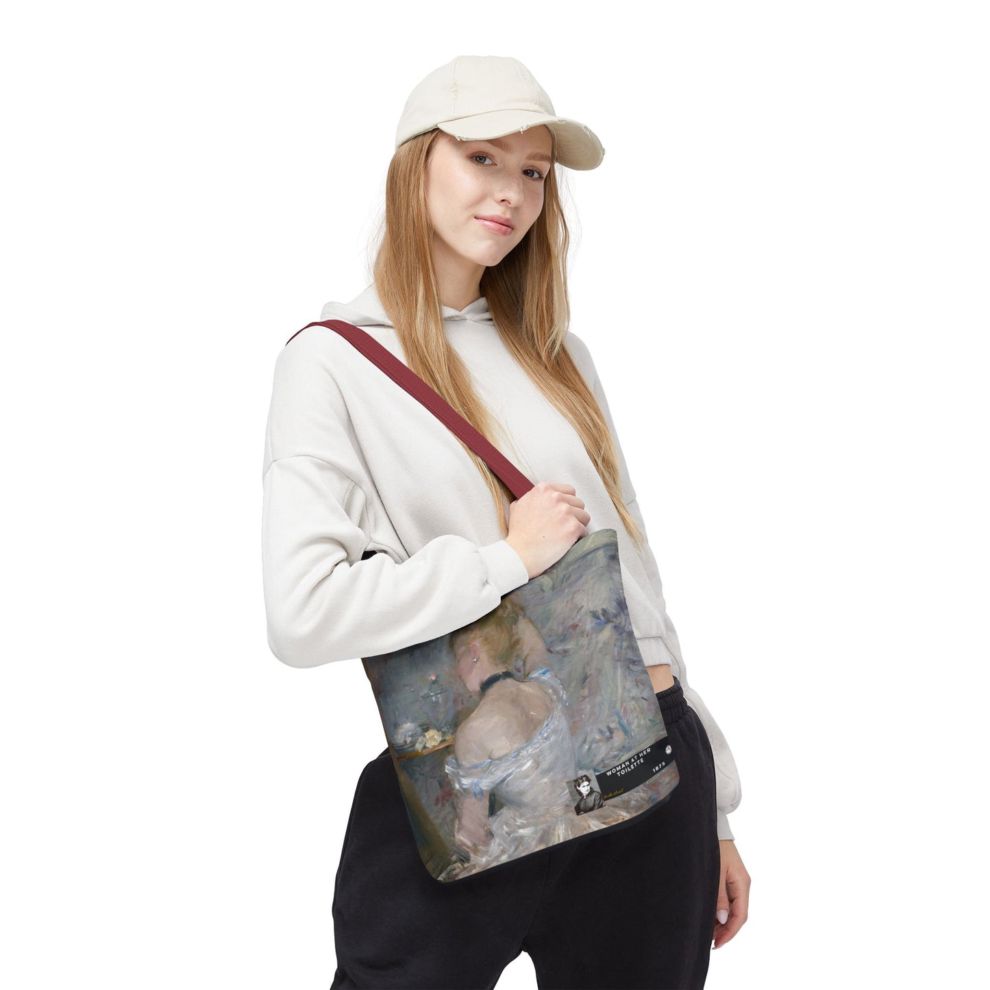Morisot, Berthe - Woman at Her Toilette (1880) - Tote Bag