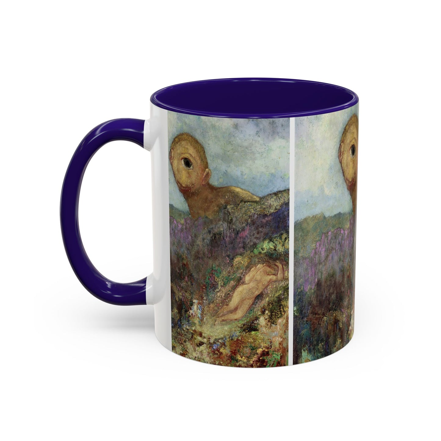 Redon, Odilon - The Cyclops (1914) - Colorful Accent Mugs