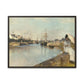 Morisot, Berthe - The Harbor at Lorient (1869) - Matte Canvas, Framed