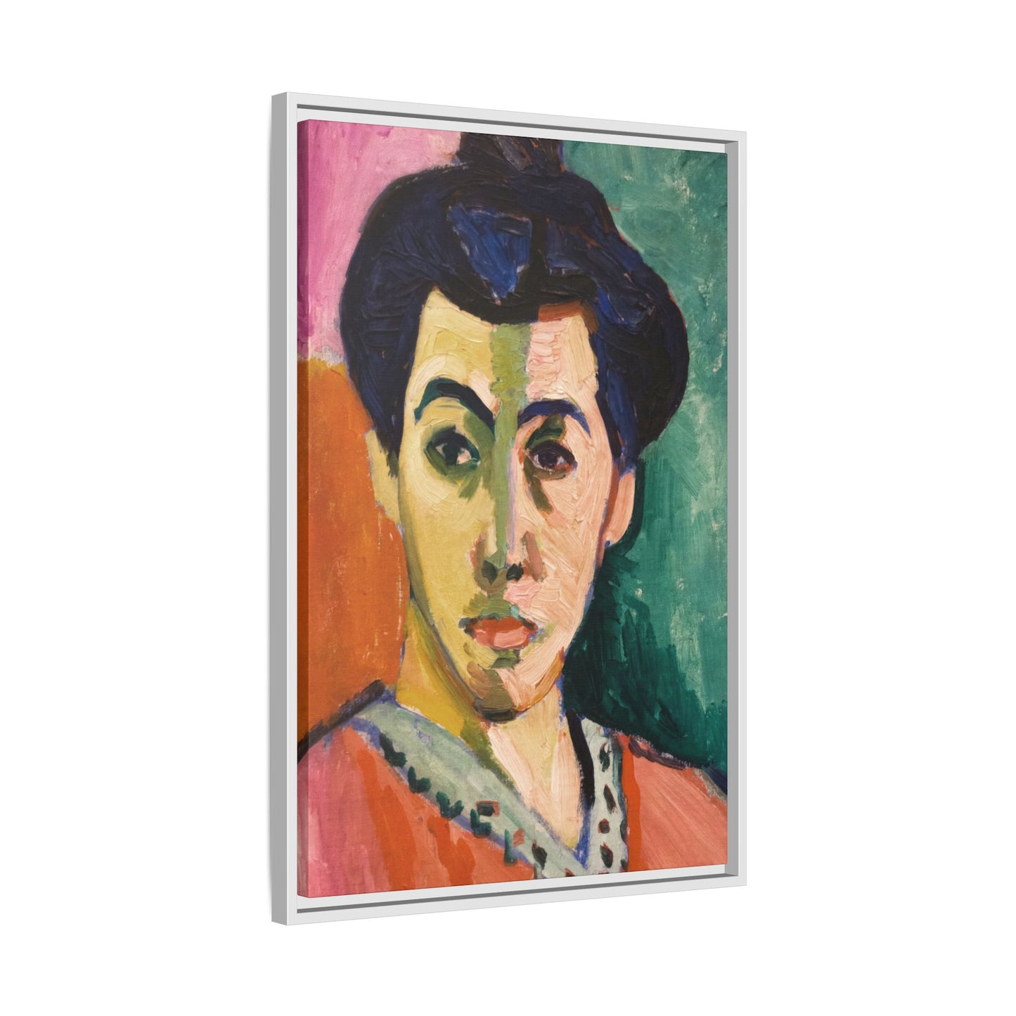 Matisse, Henri - The Green Stripe (1905) - Matte Canvas, Framed