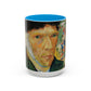 Van Gogh, Vincent - Self Portrait with Bandaged Ear (1889) - Colorful Accent Mugs