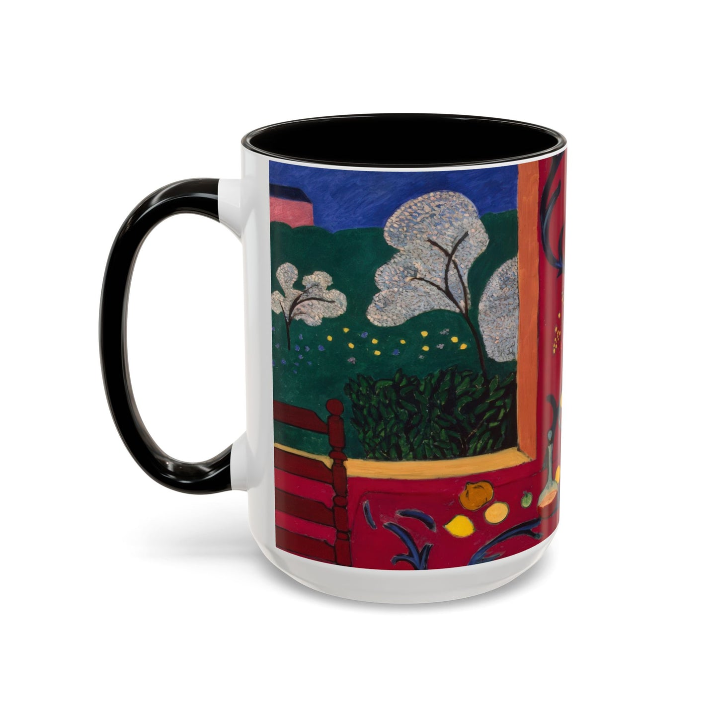 Matisse, Henri - The Dessert Harmony in Red (1908) - Colorful Accent Mugs