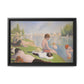 Seurat, Georges - Bathers at Asnières (1884) - Matte Canvas, Framed