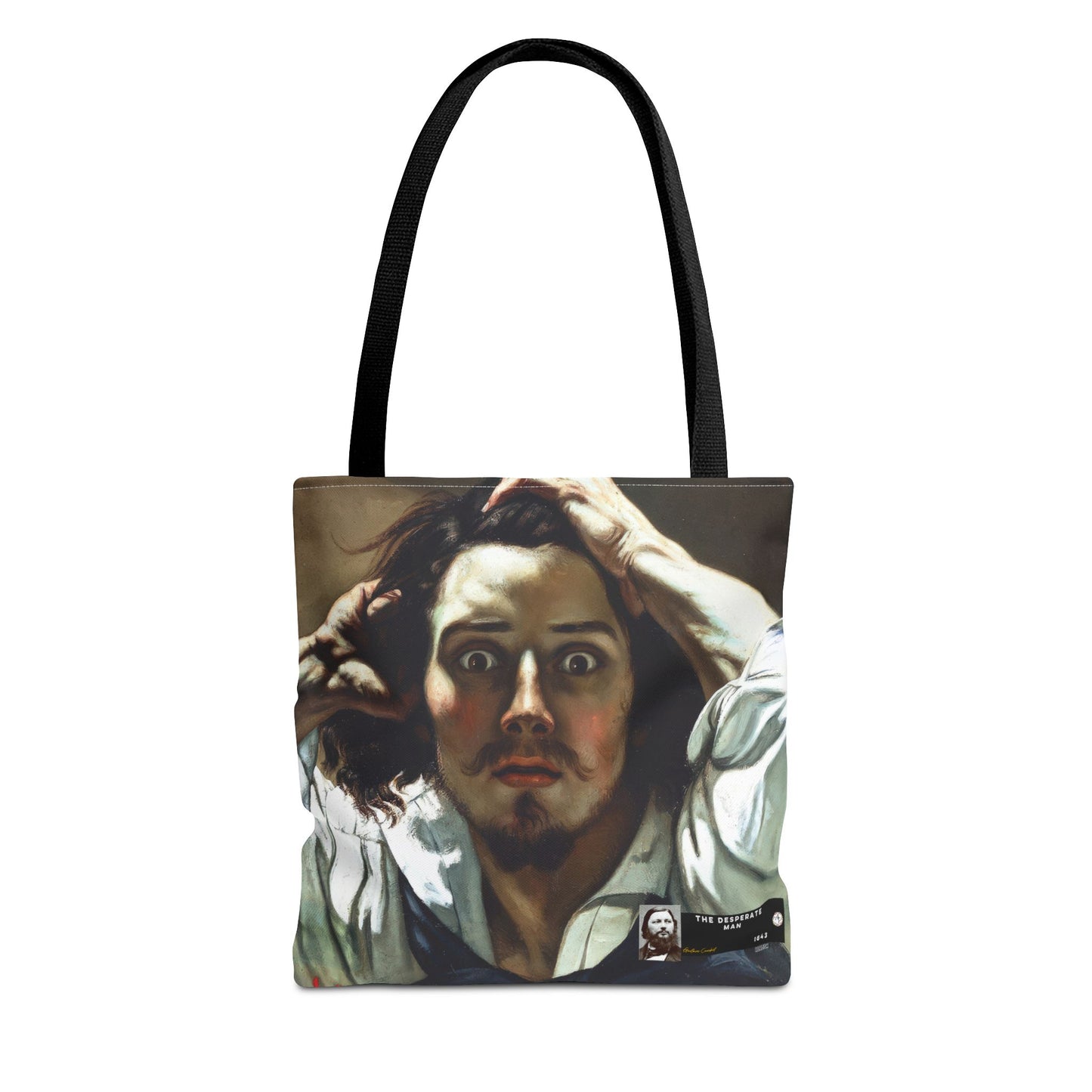 Courbet, Gustave - The Desperate Man (1843) - Tote Bag