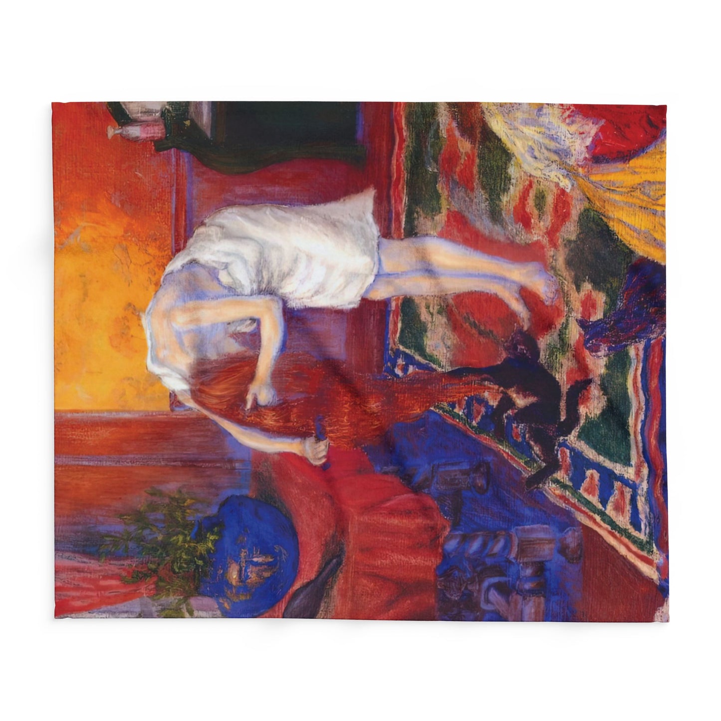 Ranson, Paul - The Golden Head of Hair (1909) - Arctic Fleece Blanket