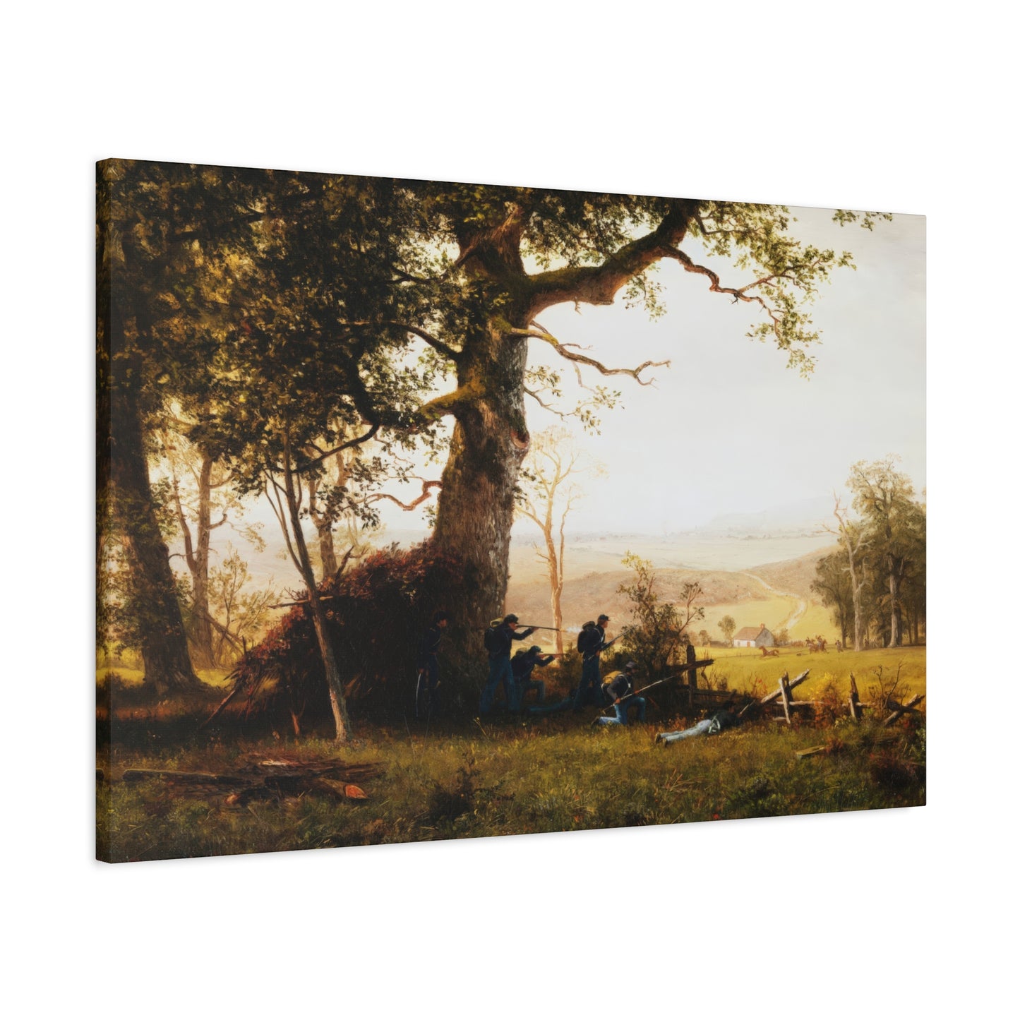 Bierstadt, Albert -  Guerrilla Warfare (1861) - Canvas Block, unframed