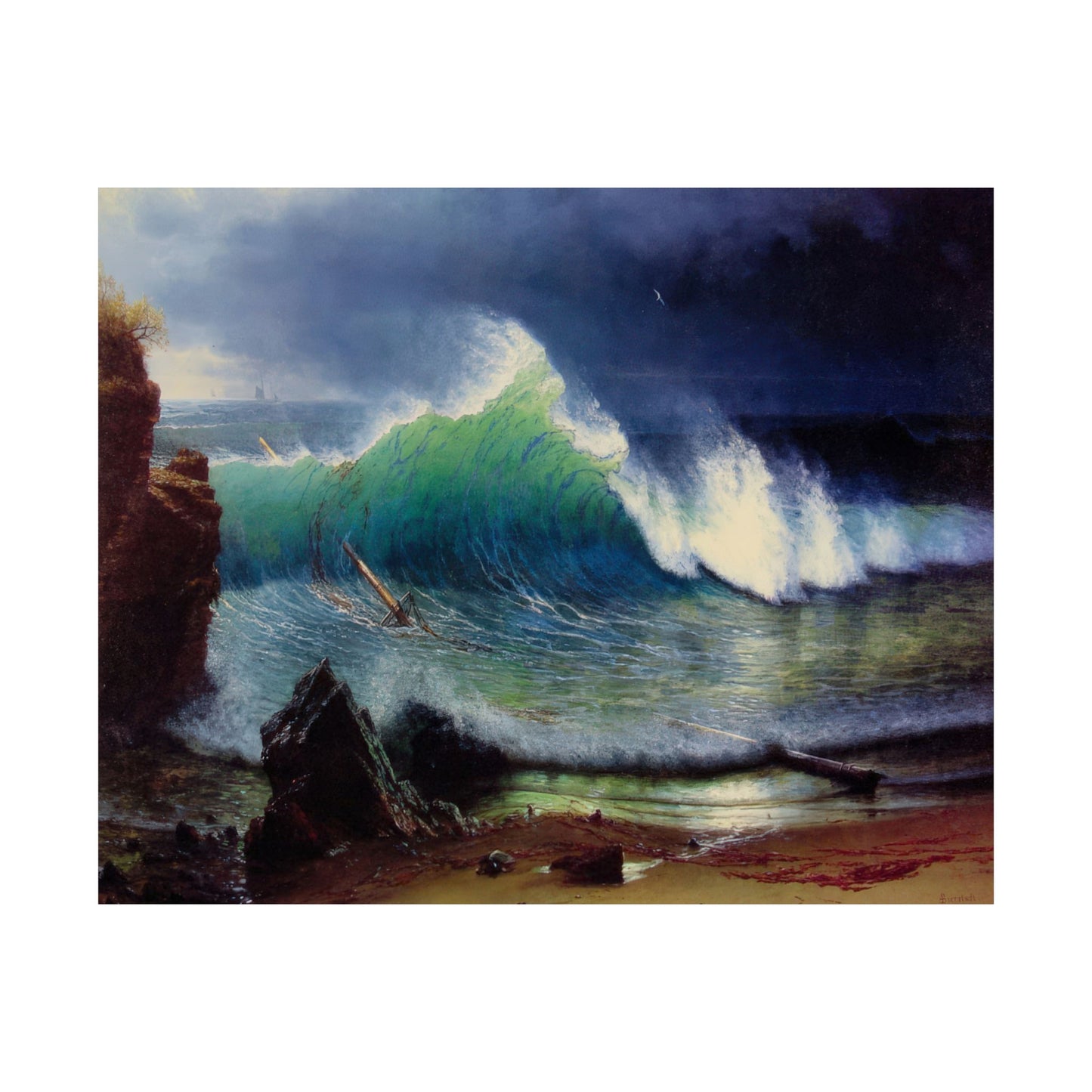 Bierstadt, Albert - Wind River (1859) - Satin Posters