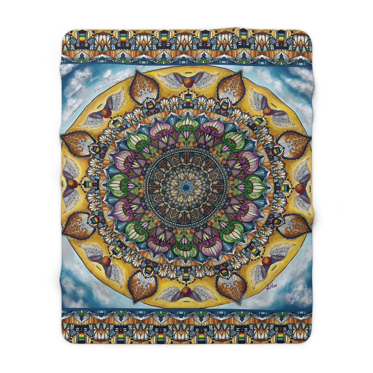 Celestia Mandala - Sherpa Fleece Blanket