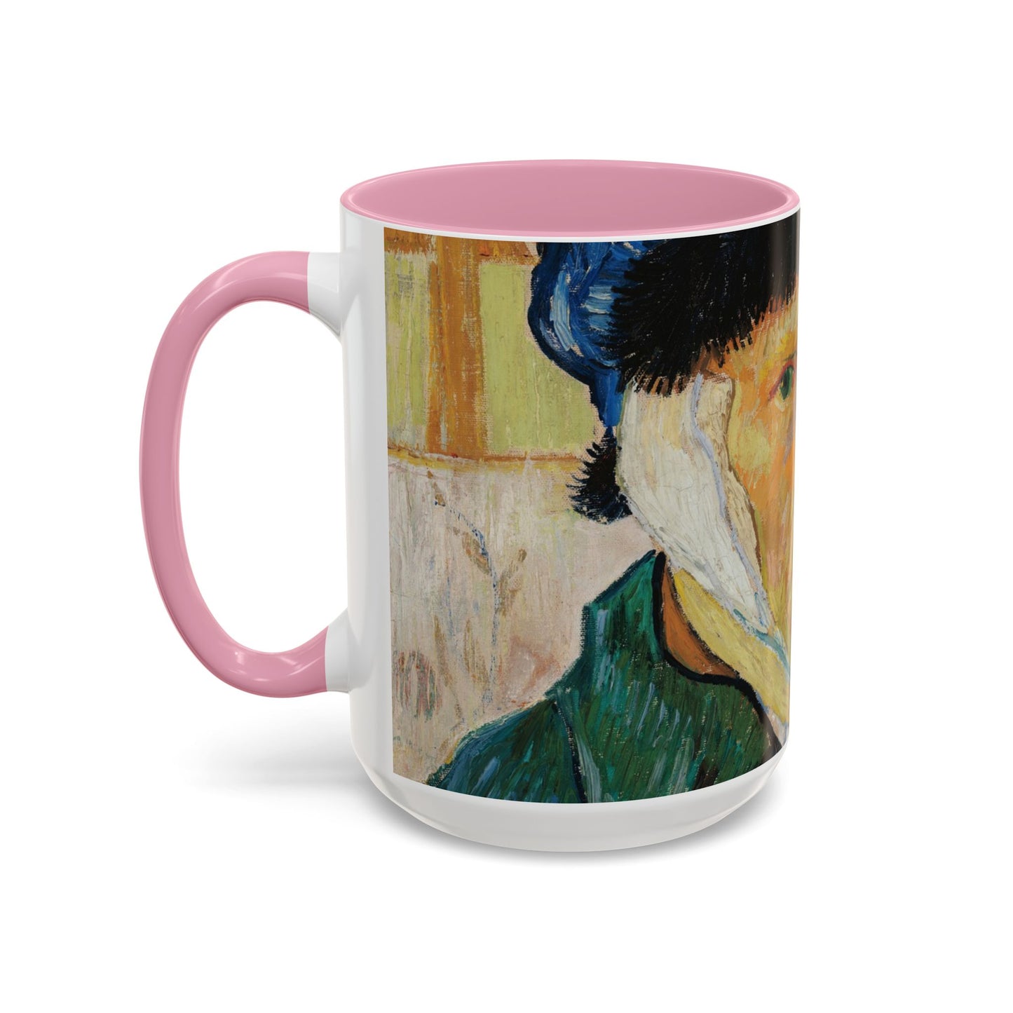 Van Gogh, Vincent - Self Portrait with Bandaged Ear (1889) - Colorful Accent Mugs