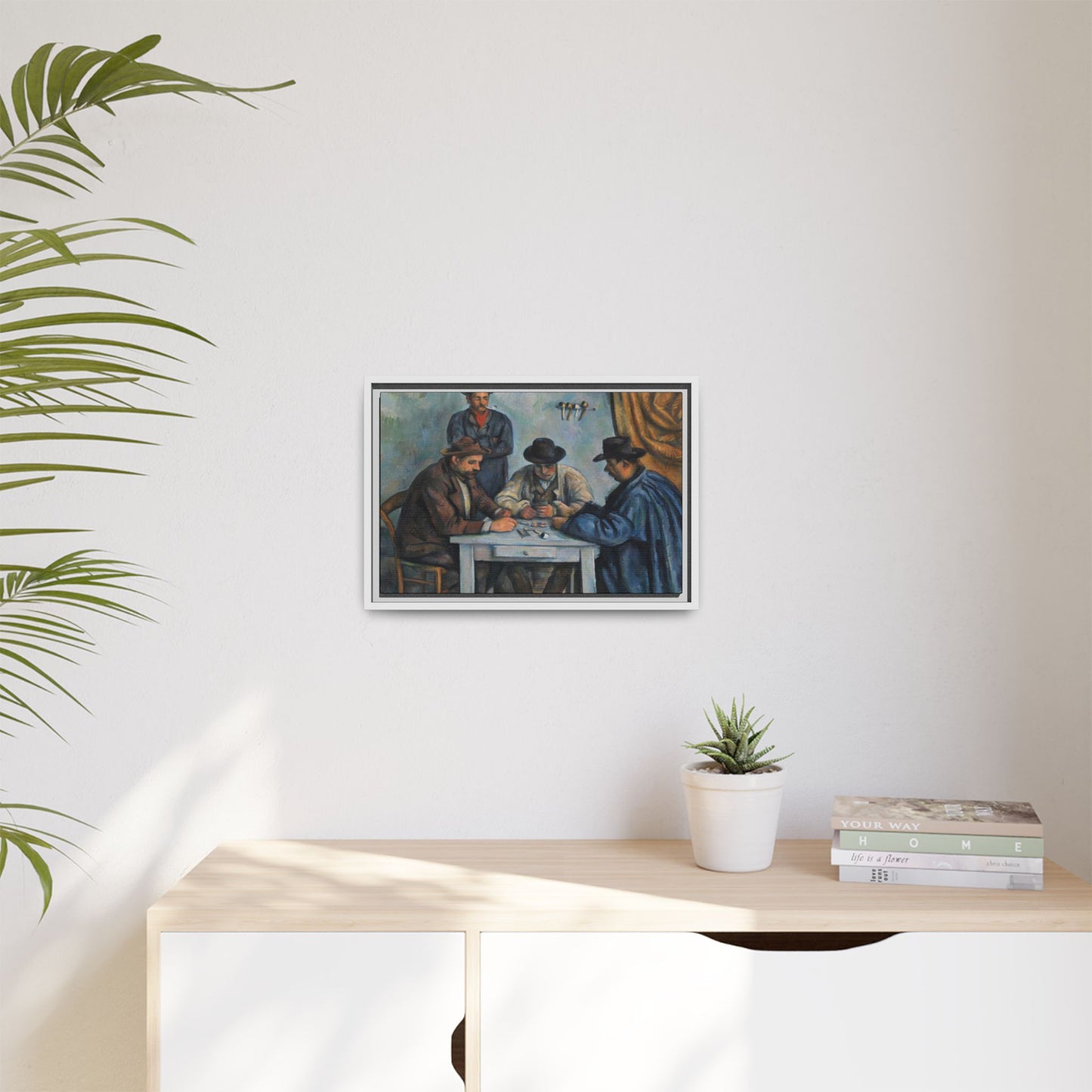 Cézanne, Paul - The Card Players (1892) - Matte Canvas, Framed