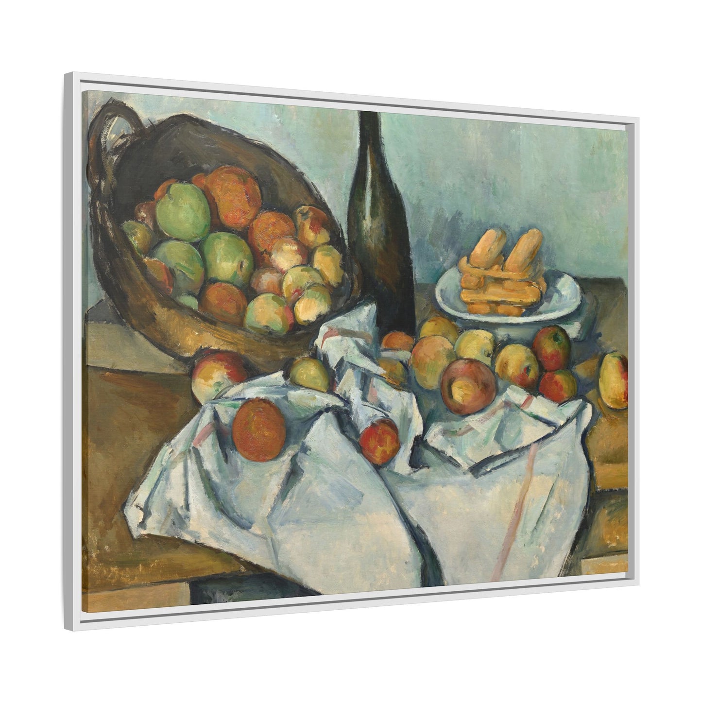 Cézanne, Paul - Basket of Apples (1893) - Matte Canvas, Framed