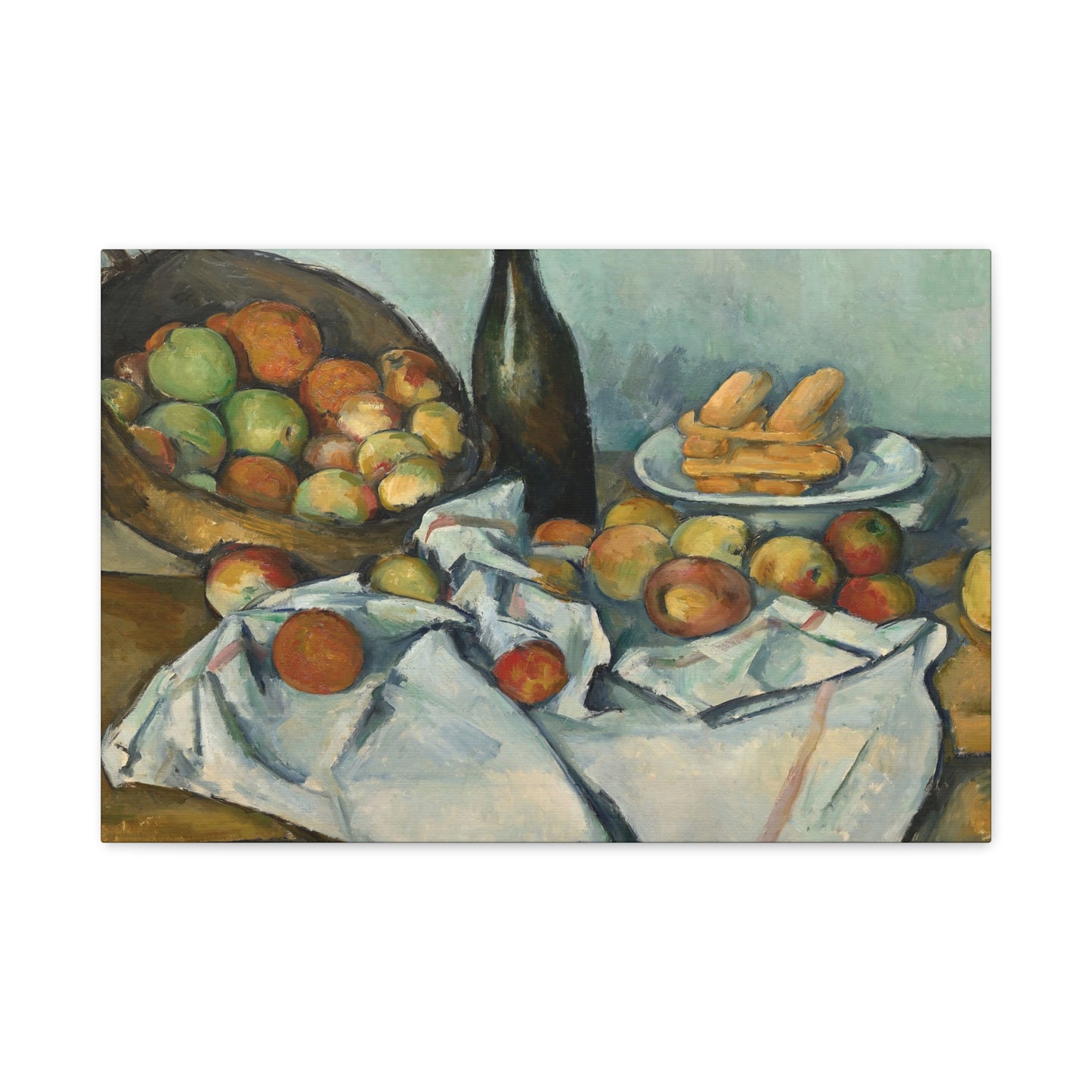 Cézanne, Paul - Basket of Apples (1893) - Canvas Block, unframed