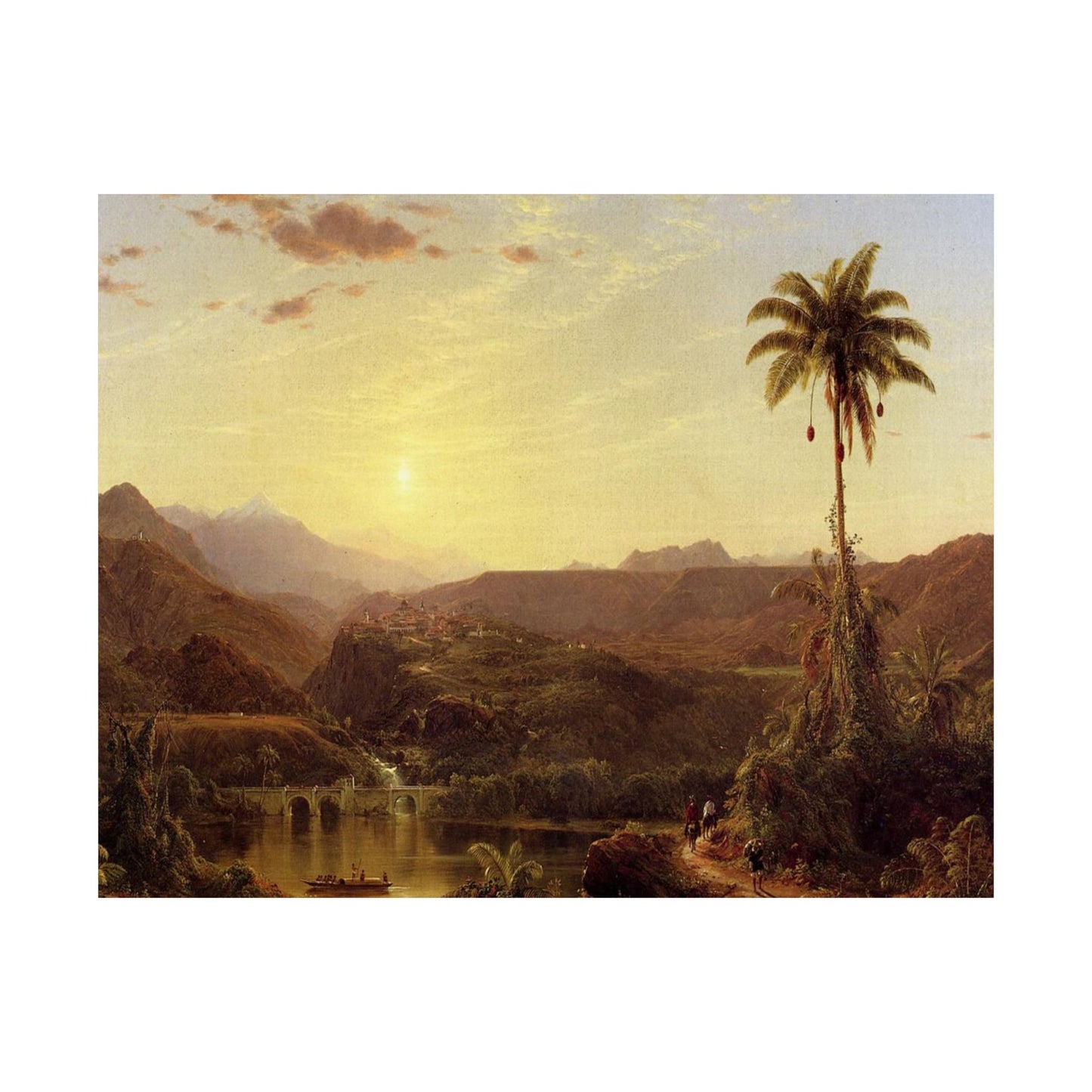 Church, Frederic Edwin - The Cordilleras - Sunrise (1853) - Satin Posters