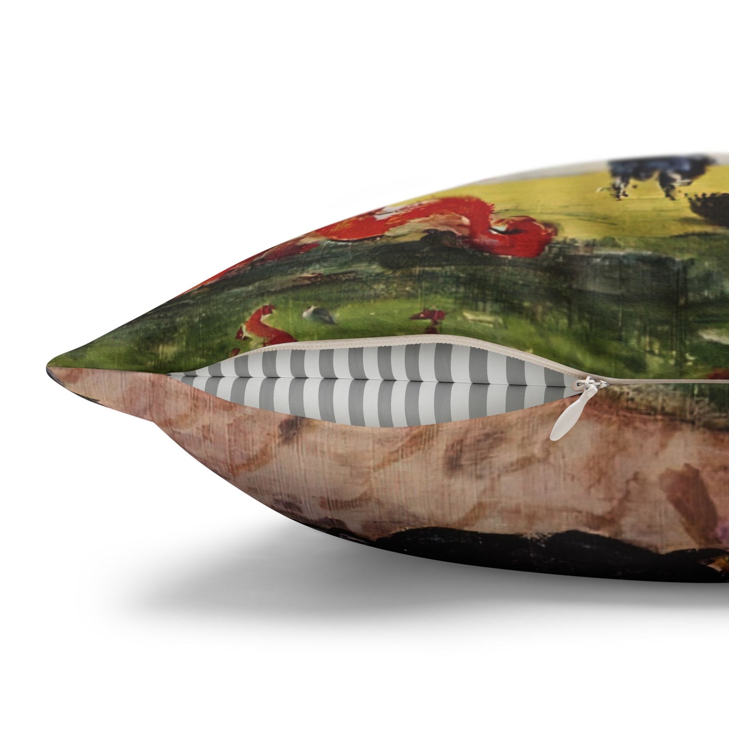 Cézanne, Paul - A Modern Olympia (1874) - Suede Square Pillowcase