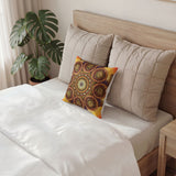 Lion Summer Mandala - Poly Velvet Pillow