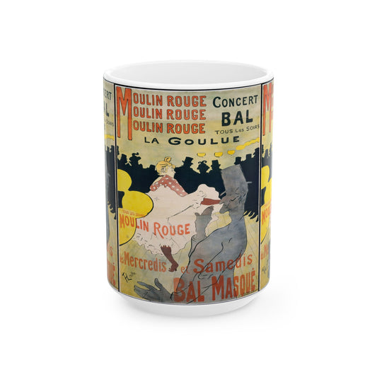 Toulouse-Lautrec, Henri - Moulin Rouge - La Goulue (1891) - Ceramic Mug