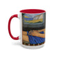 Filiger, Charles - The Recumbent Christ (1895) - Colorful Accent Mugs