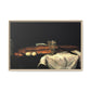 Cézanne, Paul - Still Life with Bread and Eggs (1865) - Matte Canvas, Framed
