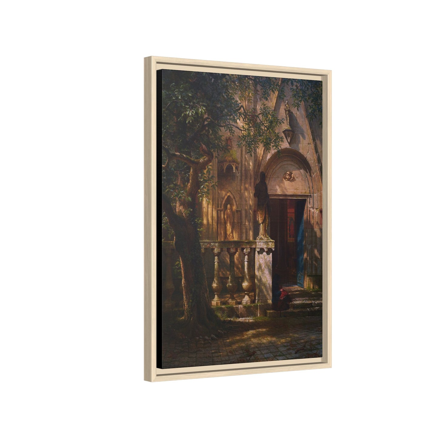 Bierstadt, Albert - Sunlight and Shadow  (1854) - Matte Canvas, Framed
