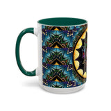 Obsidian Grandmothers Mandala - Colorful Accent Mugs