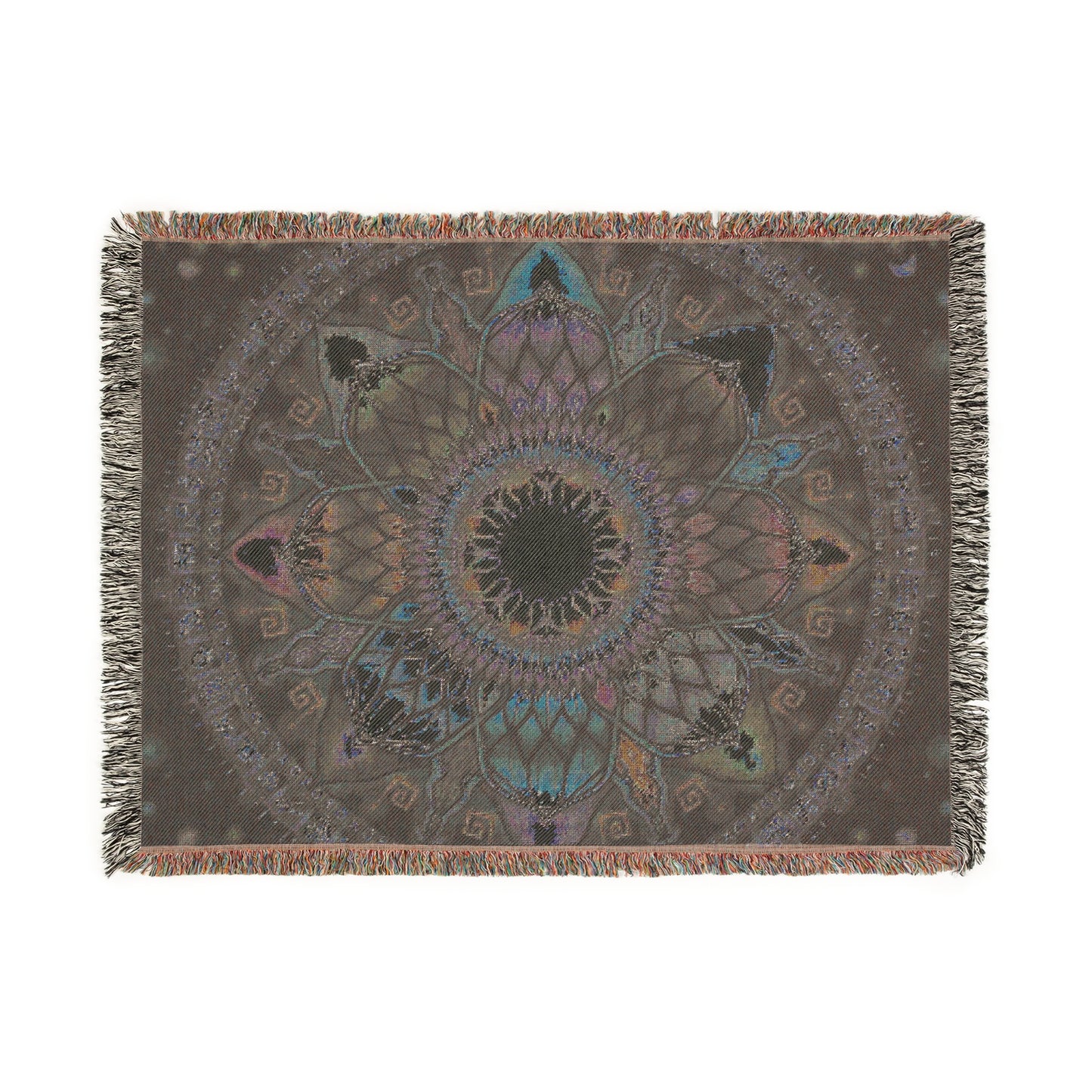 Mystic Jewel Mandala - Woven Blanket