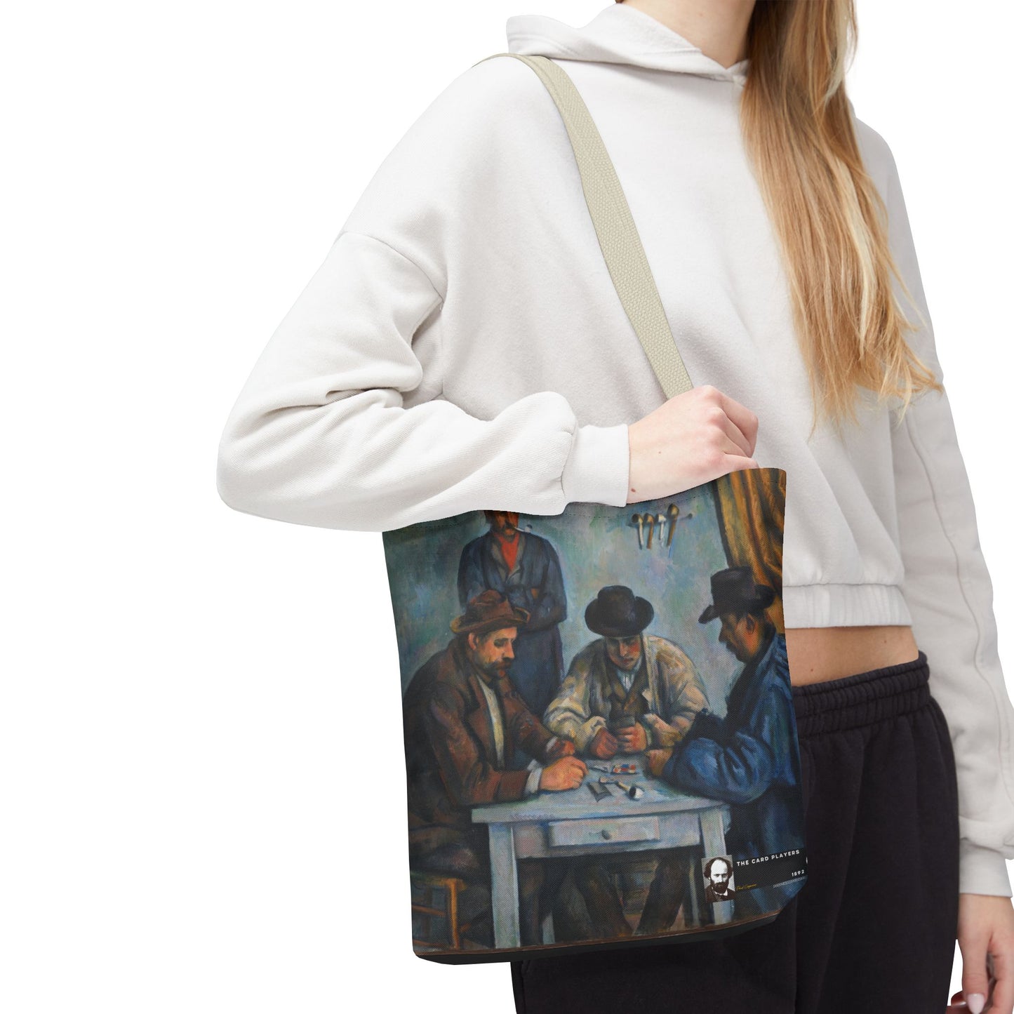 Cézanne, Paul - The Card Players (1892) - Tote Bag