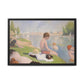 Seurat, Georges - Bathers at Asnières (1884) - Matte Canvas, Framed