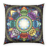 Mystic Jewel Mandala - Poly Velvet Pillow