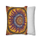 Pacio, Adam - Solar Disc Mandala - Suede Square Pillowcase