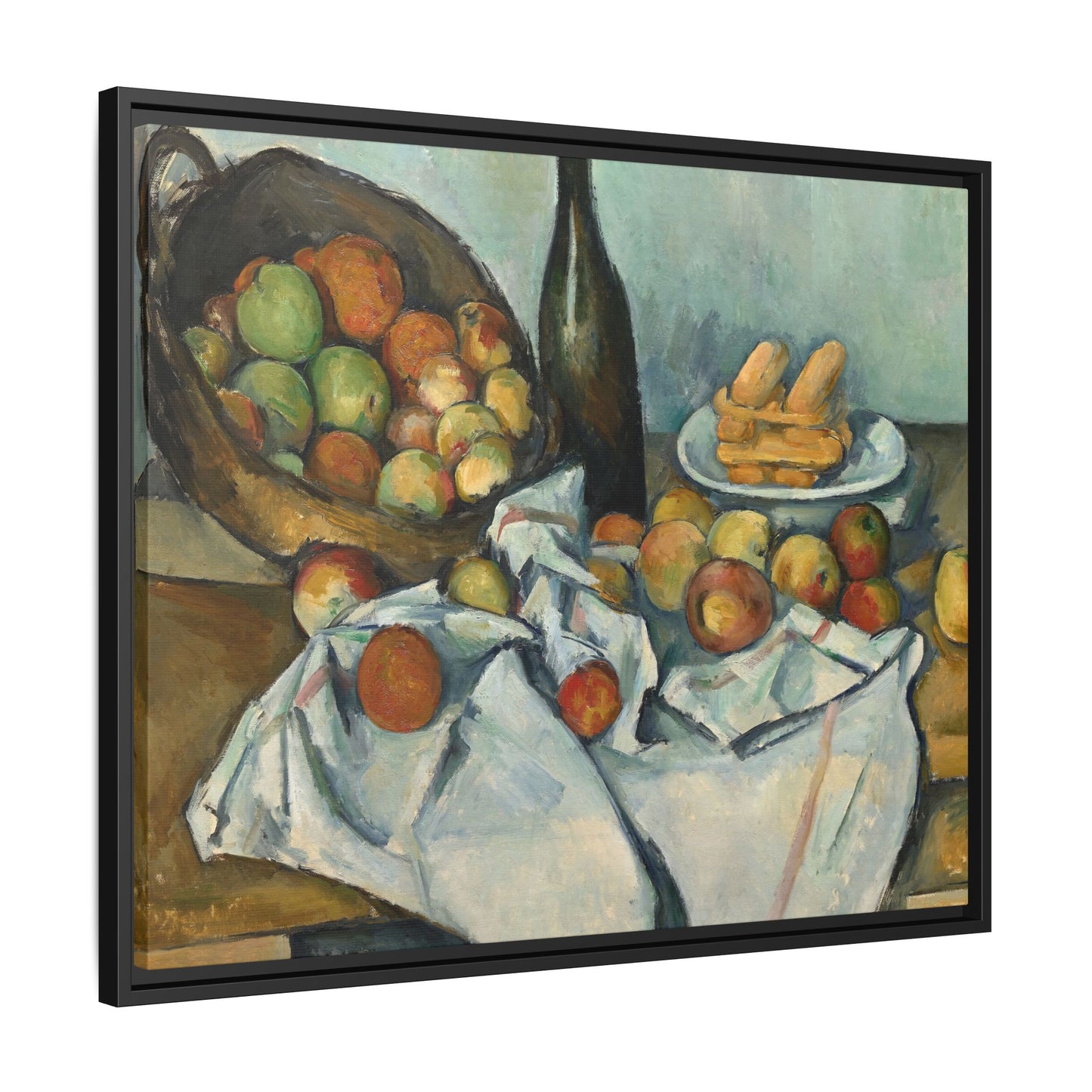 Cézanne, Paul - Basket of Apples (1893) - Matte Canvas, Framed