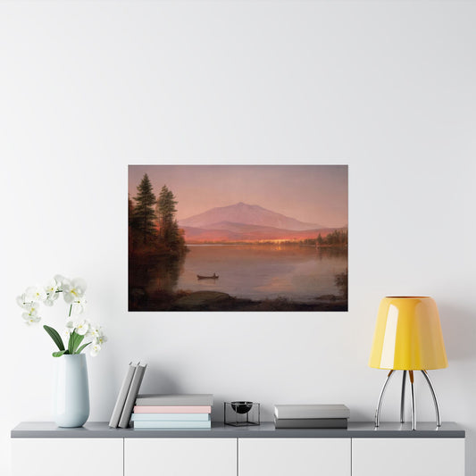 Church, Frederic Edwin - Mount Katahdin from Millinocket Camp (1891) - Satin Posters