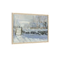 Monet, Claude - The Magpie (1868) - Matte Canvas, Framed