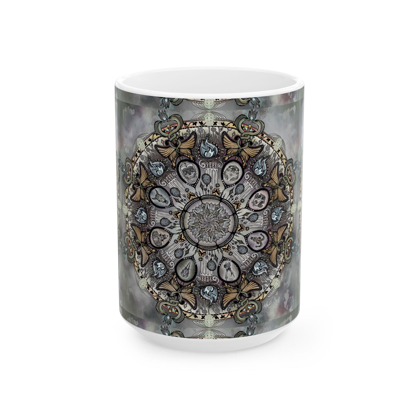 Pacio, Adam - Memento Mori Mandala - Ceramic Mug