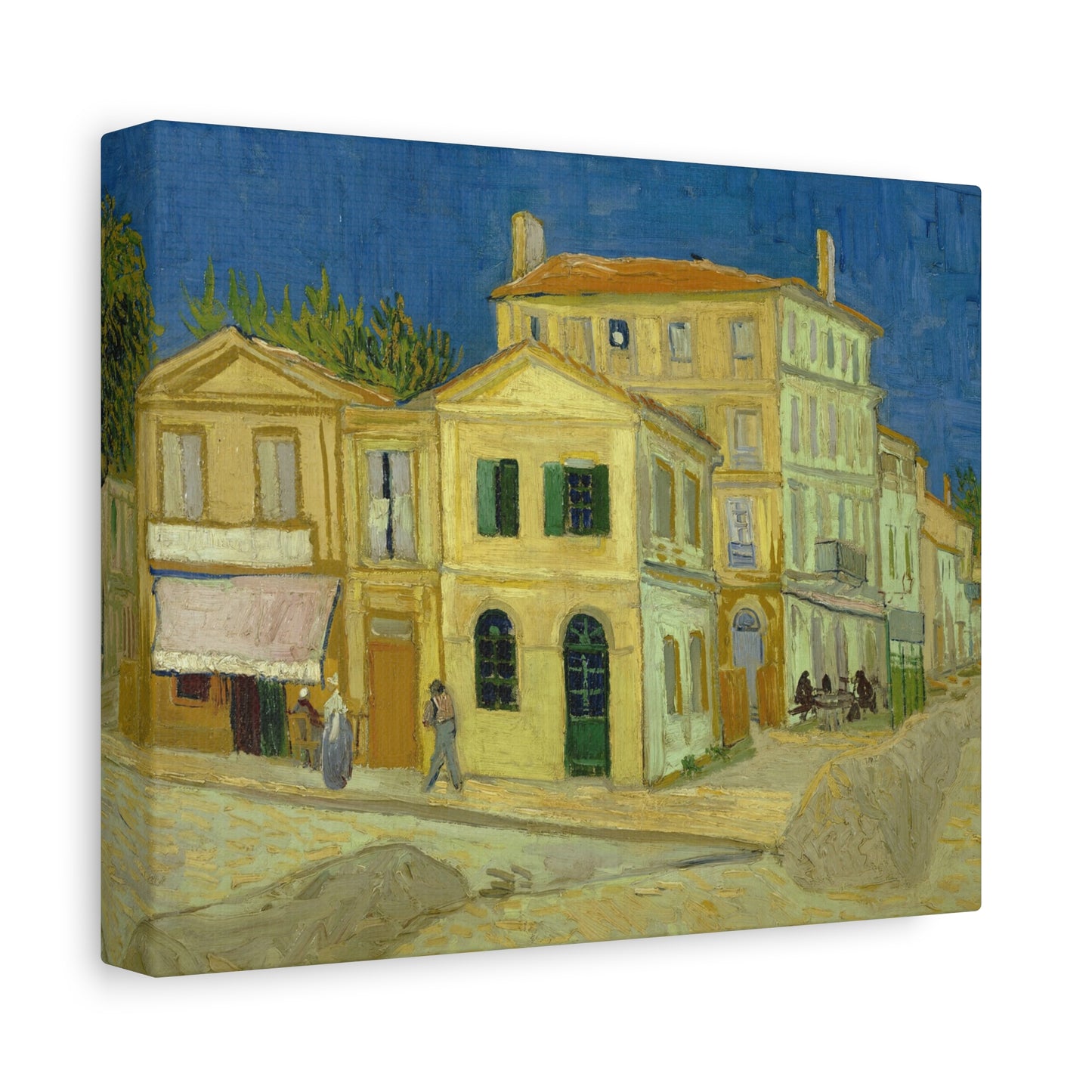 Van Gogh, Vincent - The Yellow House (1888)- Canvas Block, unframed