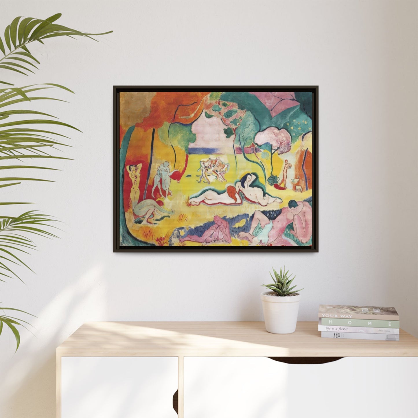 Matisse, Henri - The Joy of Life (1905) - Matte Canvas, Framed