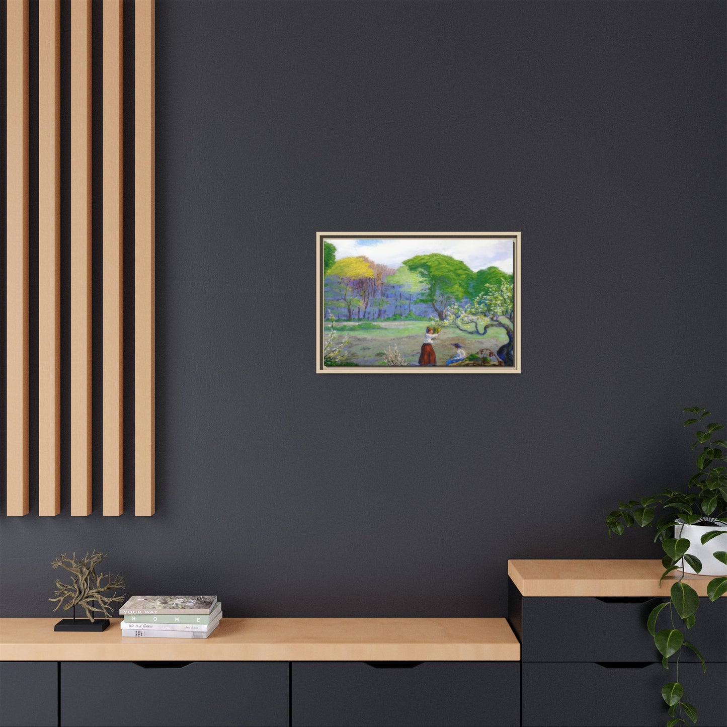 Ranson, Paul - Picking Flowers (1890) - Matte Canvas, Framed