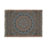 Emerald Arrows Mandala - Woven Blanket