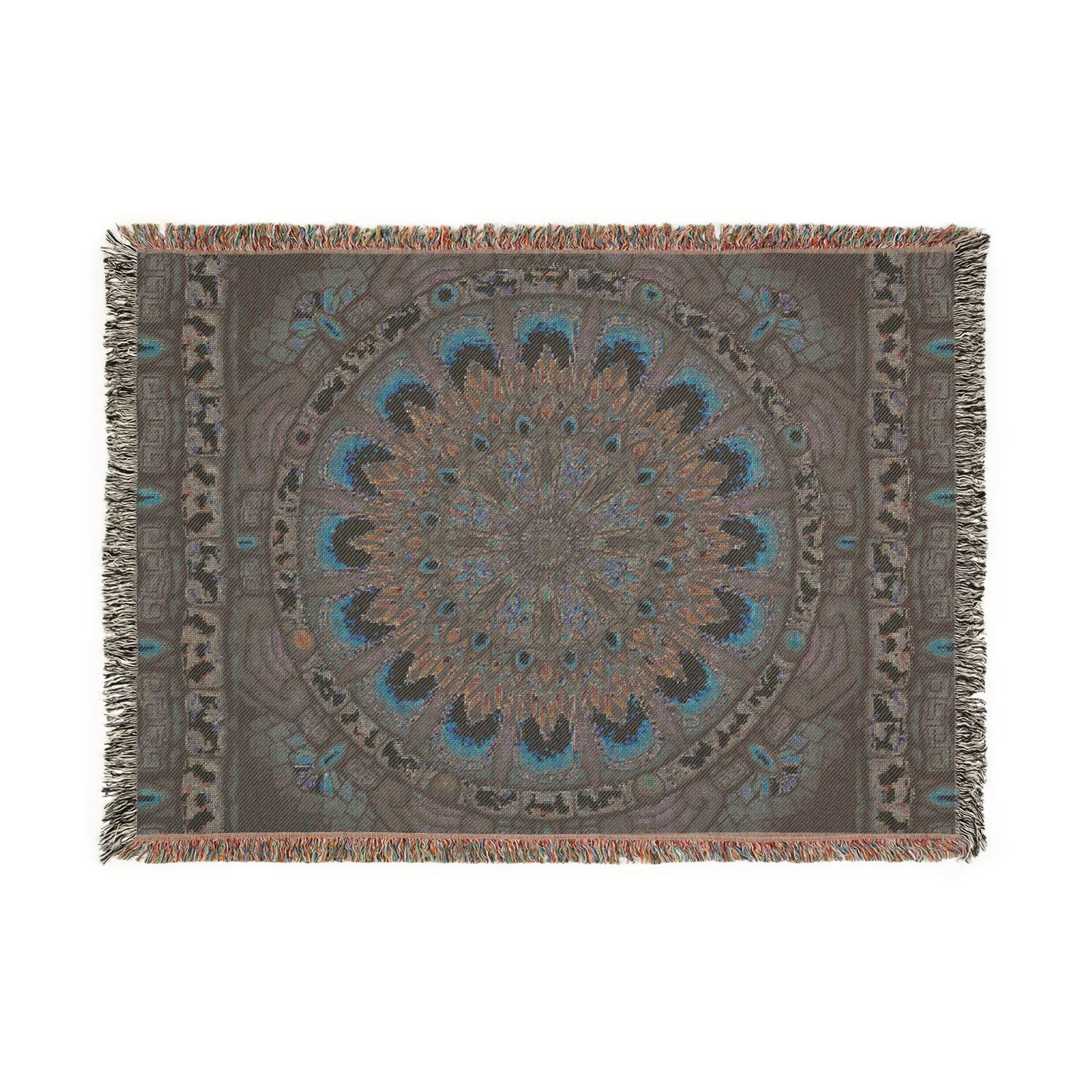 Pacio, Adam - Emerald Arrows Mandala - Woven Blanket
