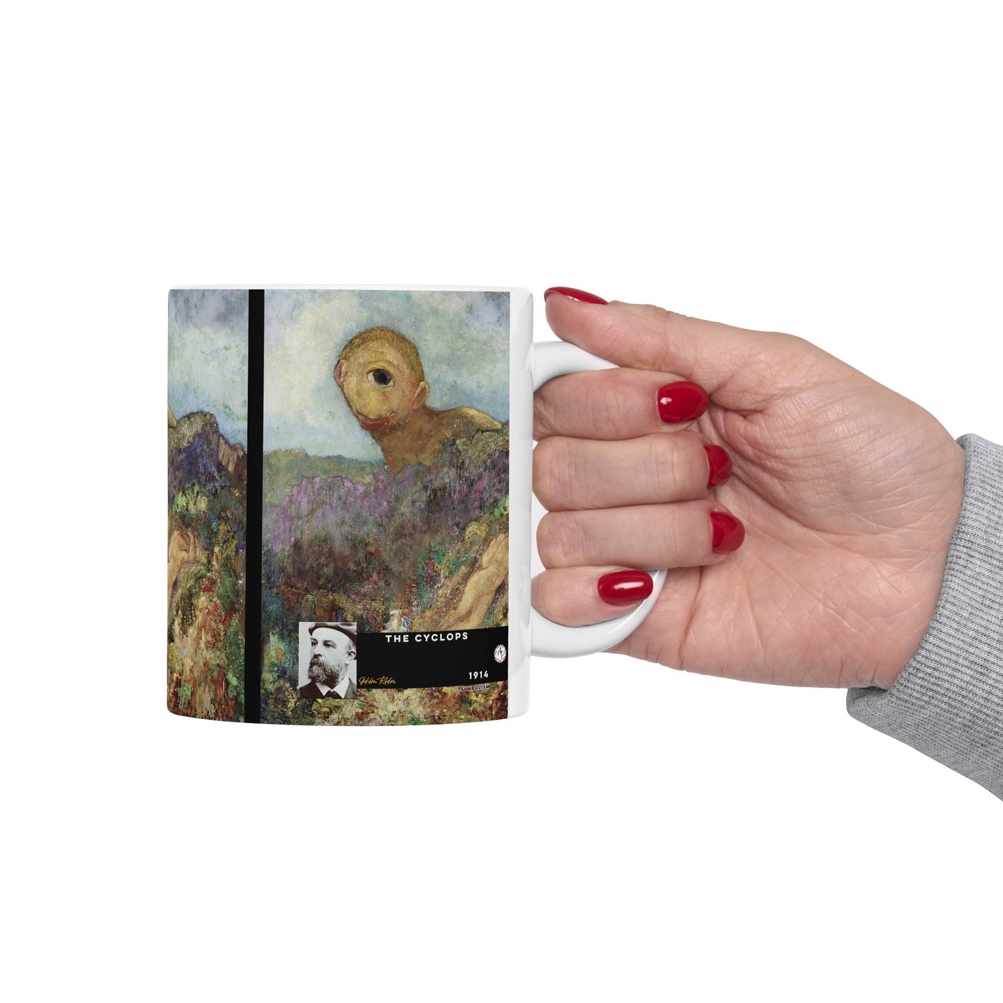 Redon, Odilon - The Cyclops (1914) - Ceramic Mug