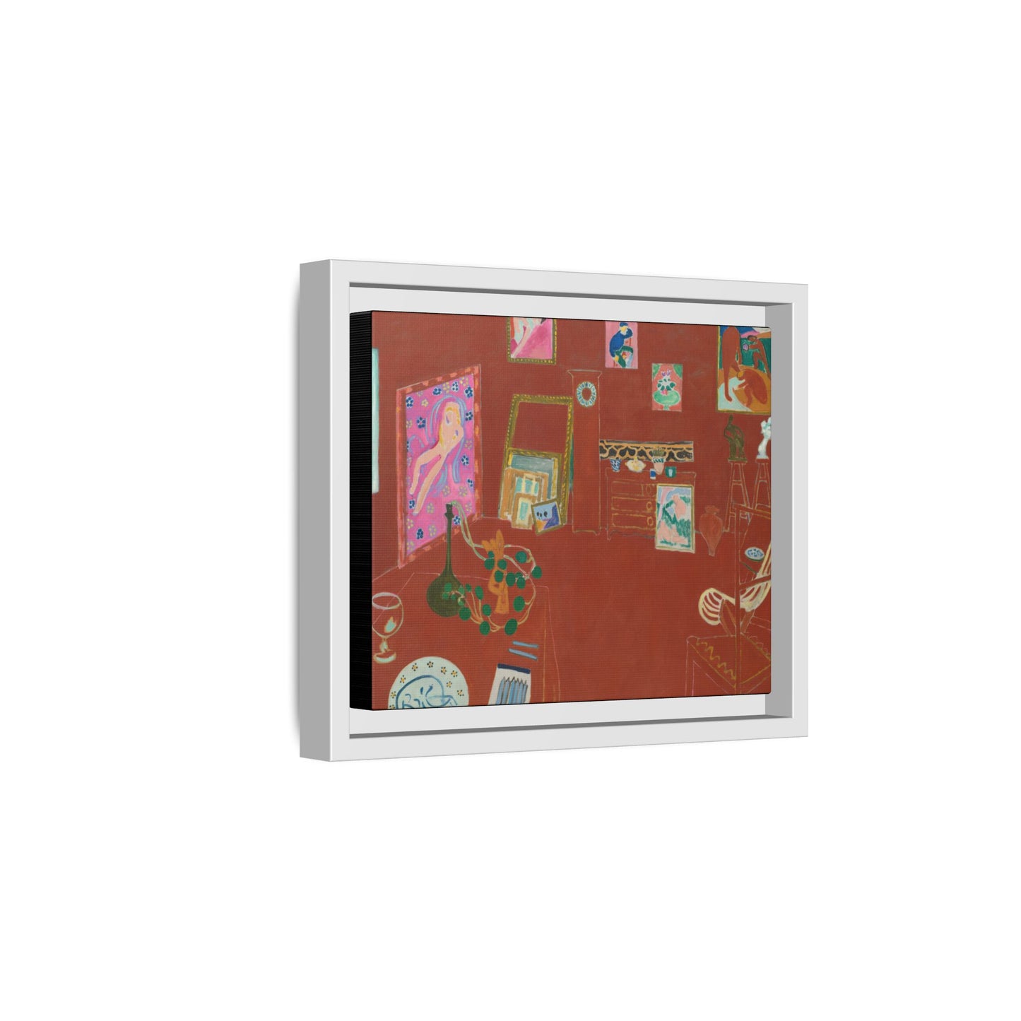 Matisse, Henri - The Red Studio (1911) - Matte Canvas, Framed