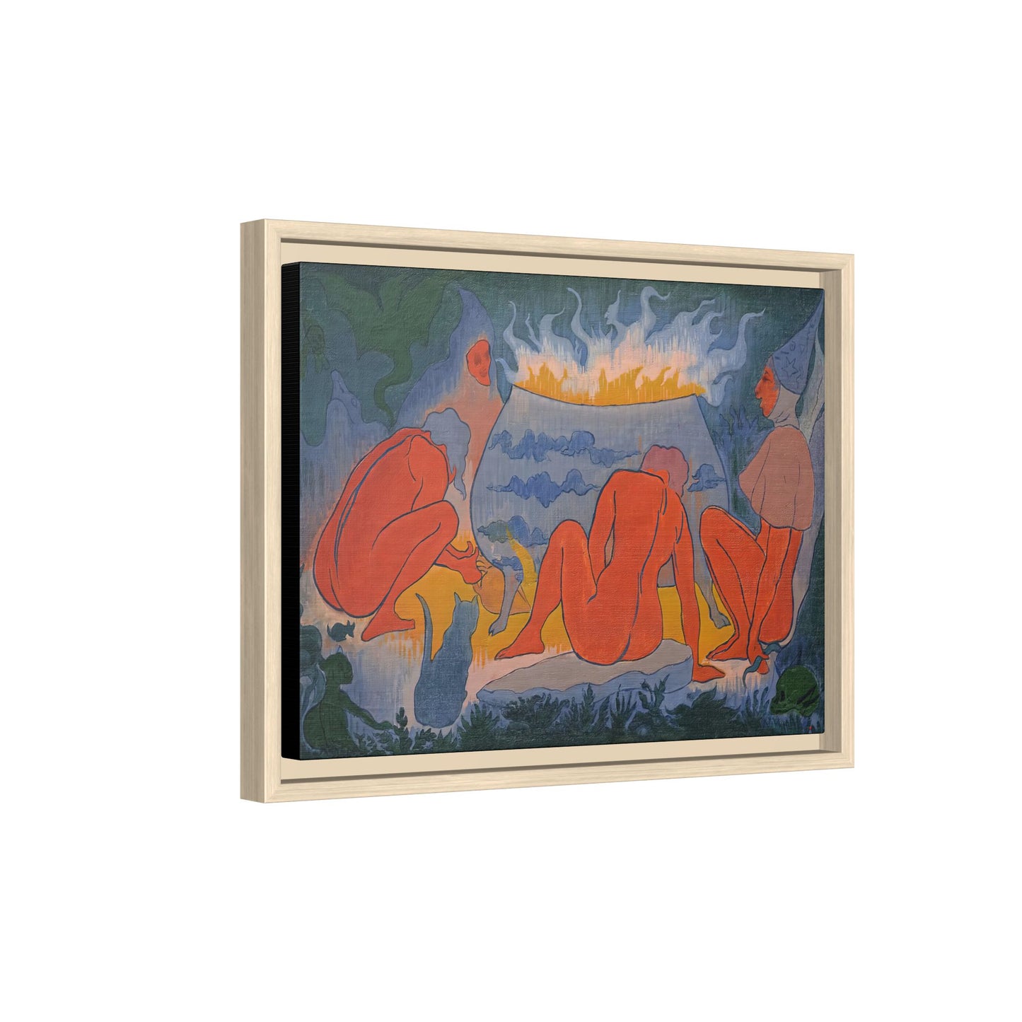 Ranson, Paul - Witches Around the Fire (1891) - Matte Canvas, Framed