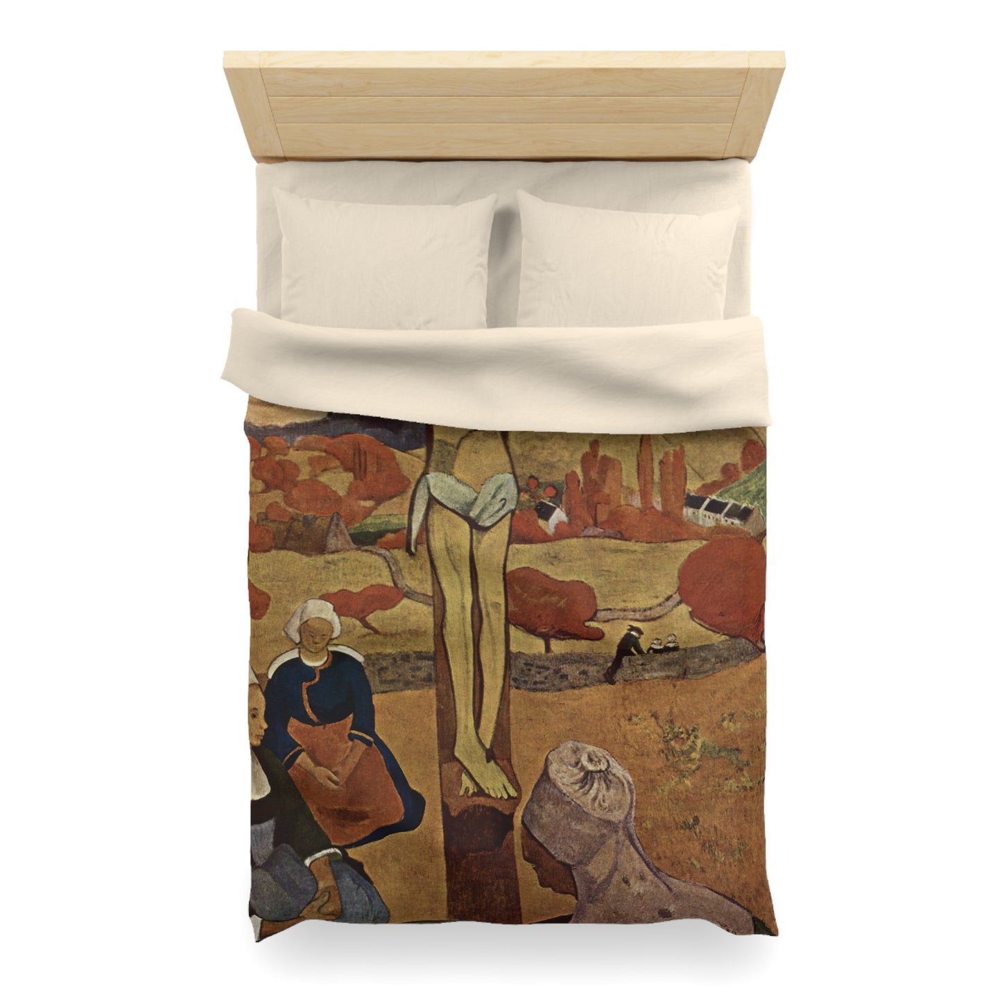 Gauguin, Paul - The Yellow Christ (1889) - Microfiber Duvet Cover