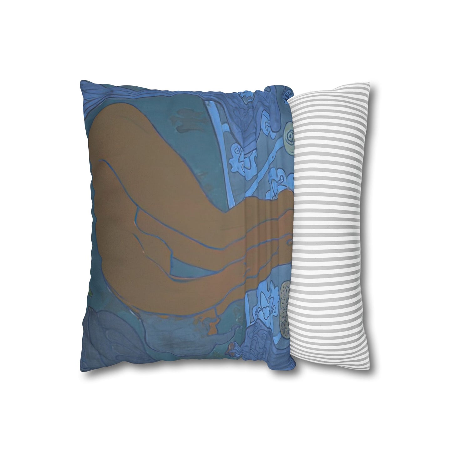 Ranson, Paul - The Blue Bather (1891) - Suede Square Pillowcase