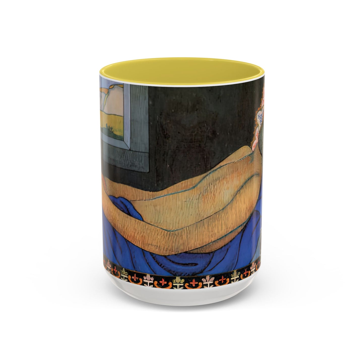 Filiger, Charles - The Recumbent Christ (1895) - Colorful Accent Mugs