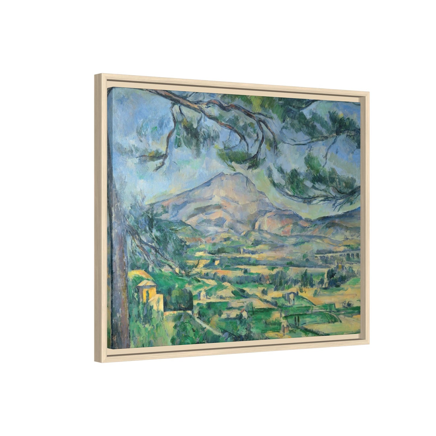 Cézanne, Paul - Mont Sainte-Victoire with Large Pine (1887) - Matte Canvas, Framed