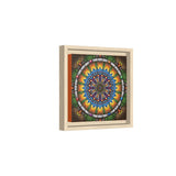 Emerald Arrows Mandala - Framed Canvas