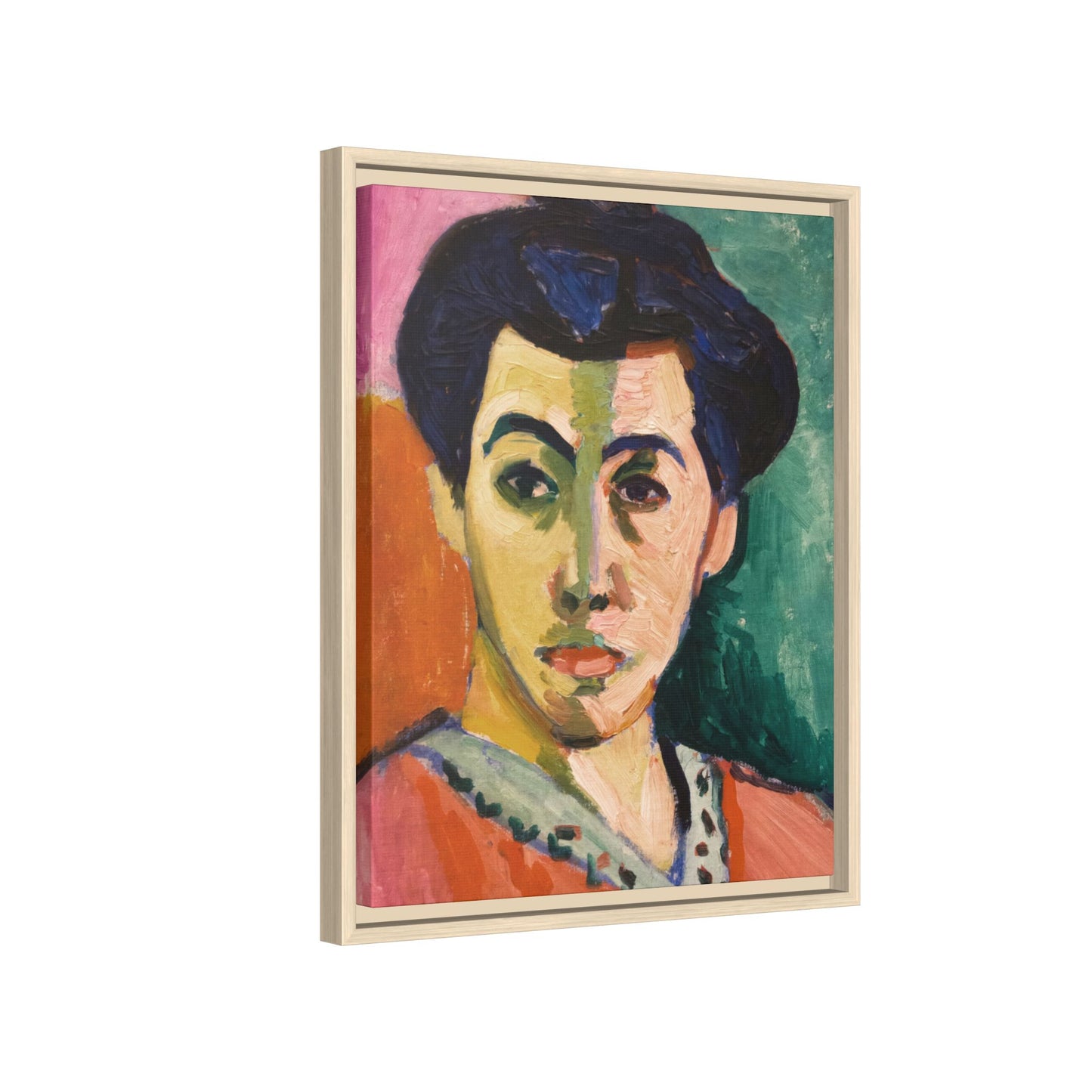 Matisse, Henri - The Green Stripe (1905) - Matte Canvas, Framed