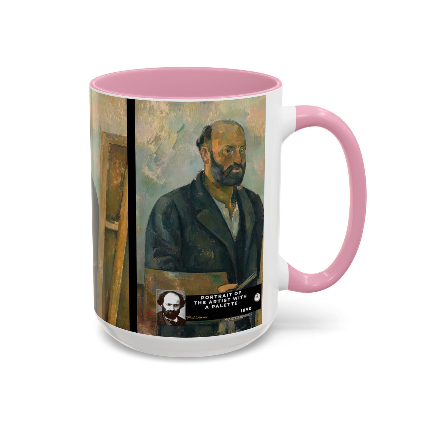 Cézanne, Paul - Portrait of the Artist with a Palette (1890) - Colorful Accent Mugs