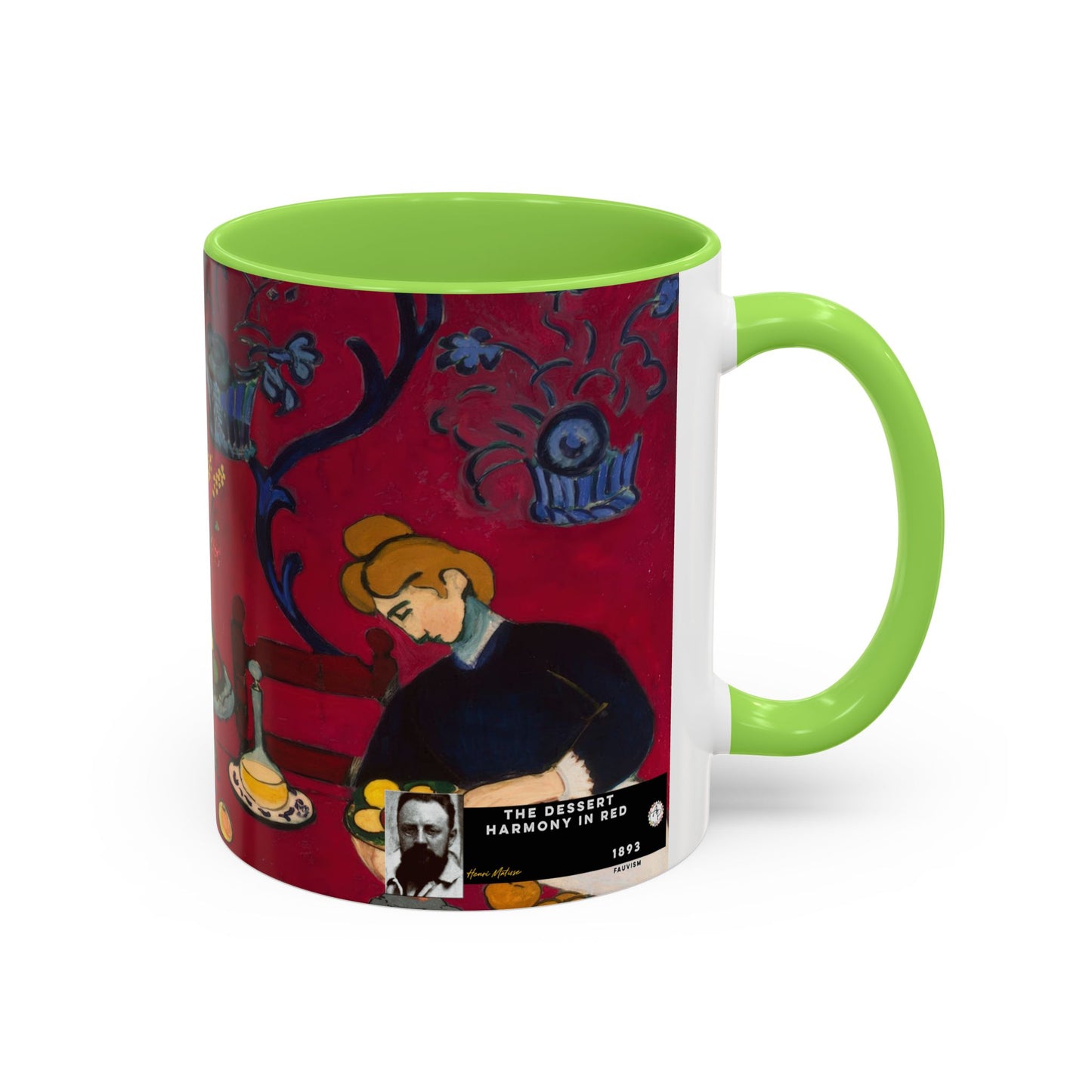 Matisse, Henri - The Dessert Harmony in Red (1908) - Colorful Accent Mugs