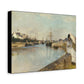 Morisot, Berthe - The Harbor at Lorient (1869) - Canvas Block, unframed
